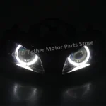 Moto Custom Angel Devil Eyes Led Head Lamps HID Headlamp Projector Headlight Assembly For Honda CBR600RR F5 CBR 600 RR 2003-2006 - Image 5